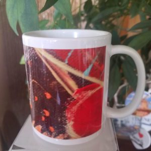 bright graphic coffee mug