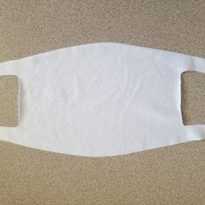 Blank 1ply face covering for custom imprint