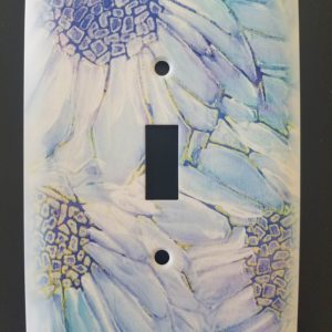 Floral Ice, single switch plate