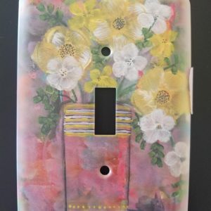 Floral Hope, single switch plate