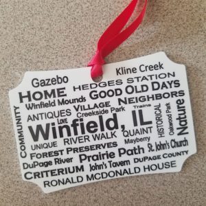 Winfield IL keepsake ornament