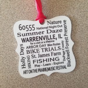 Keepsake ornament Warrenville, IL