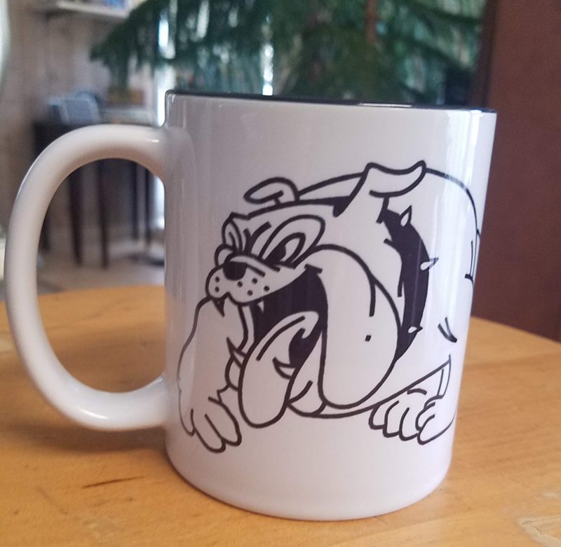 Ceramic mug with Bulldog image