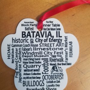 Batavia Paw Print Ornament 2020