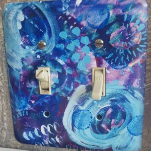 abstract double switch cover