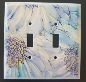 floral double light switch cover
