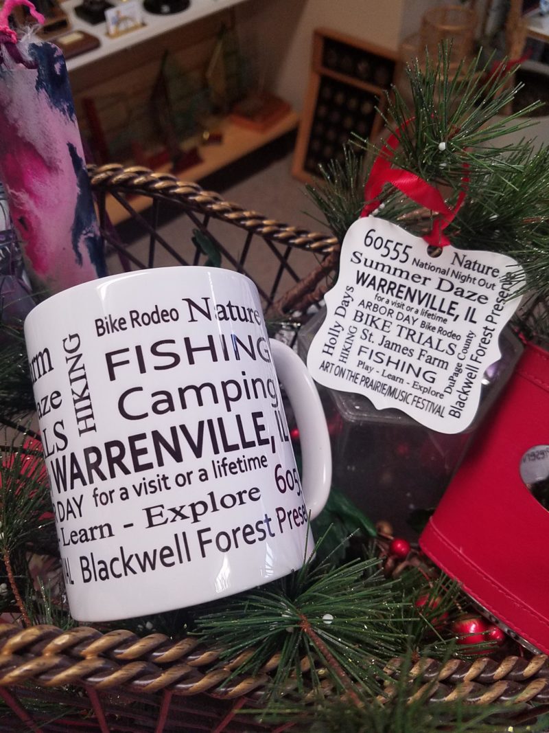 Warrenville IL Mug & Ornament Set