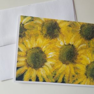 Symbolic Sunflower note card