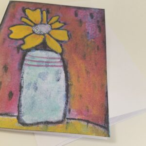 Tipsy but Cute floral note card blank inside from Studio Patty D