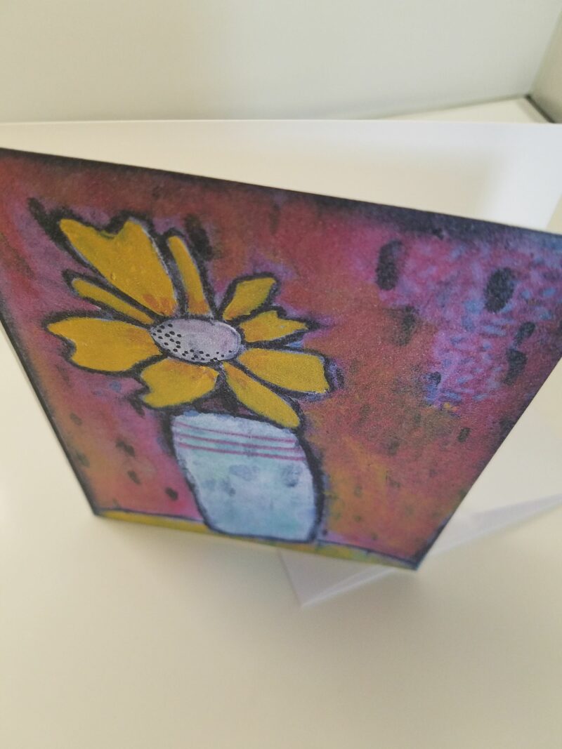 Tipsy but Cute floral note card blank inside from Studio Patty D
