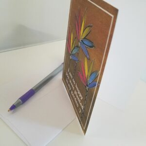 In my Garden - 4 1/4 x 5 1/2 inch Pride Note Card & Envelope, blank inside - Image 10