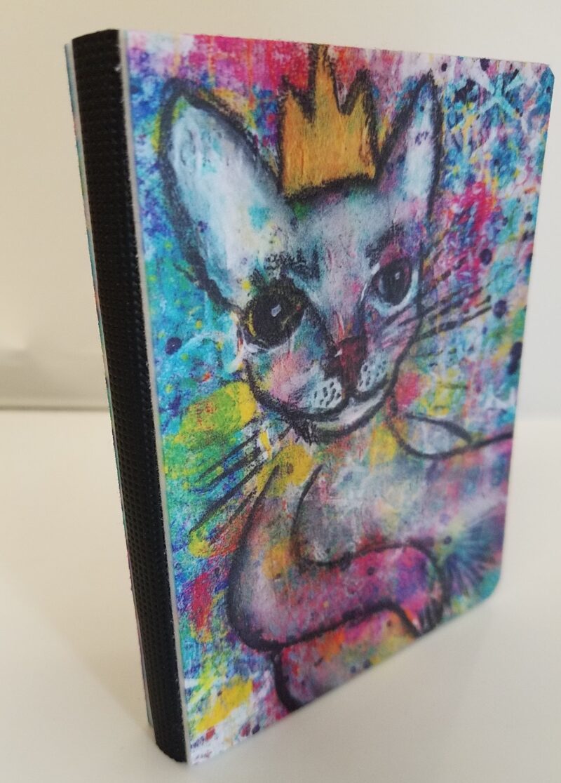 "Luke" Crowned Critter Journal side view at Studio Patty D in Geneva Illinois