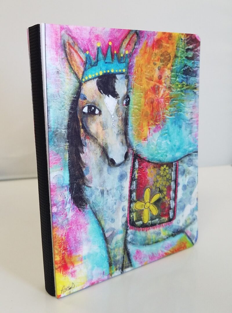 Artistic journal that is blank inside for sketching, keeping lists or doodling
