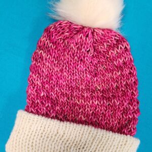 Hand knit hat from Studio Patty D