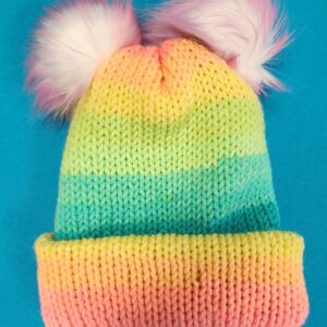Hand knit hat from Studio Patty D