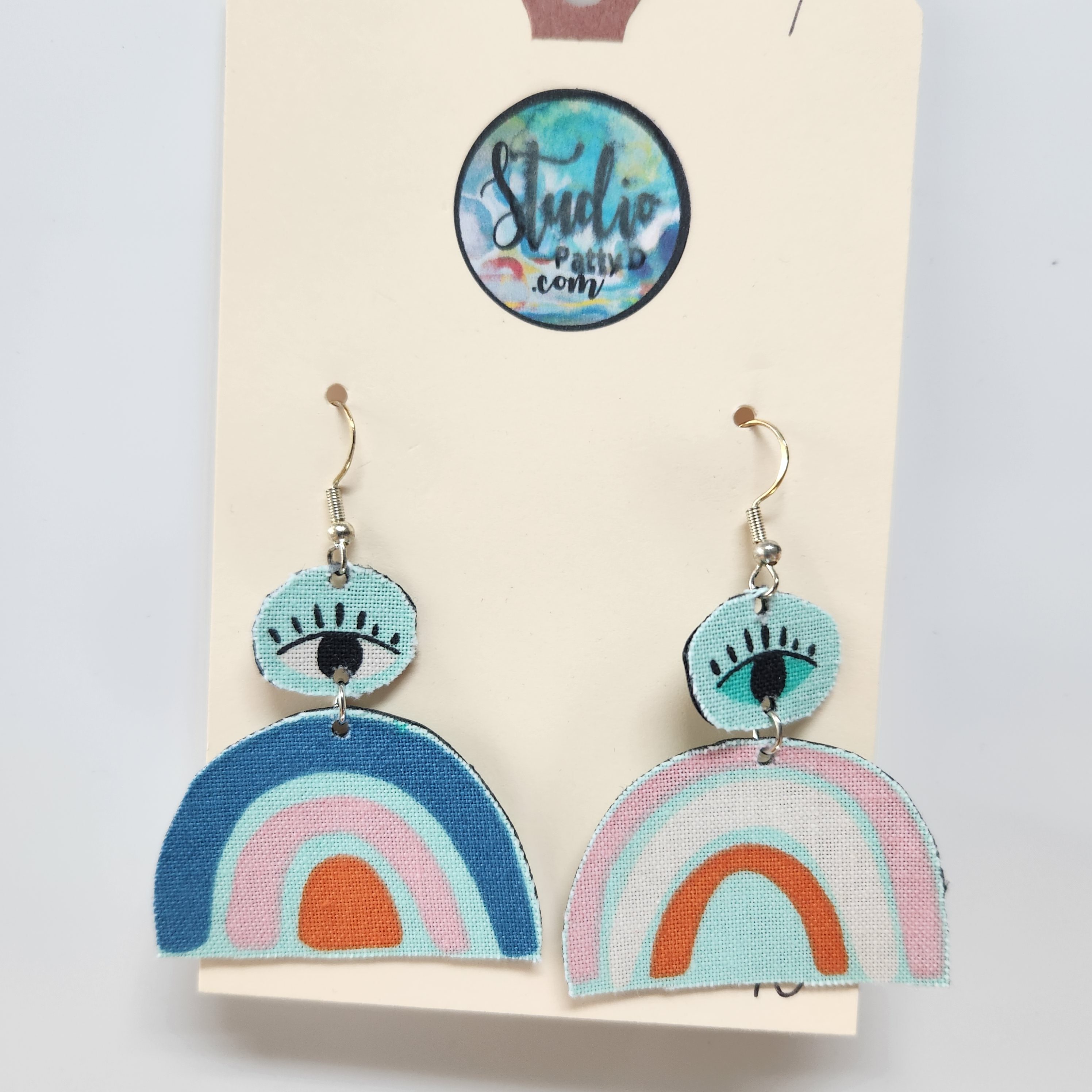 Rainbows with eyes - Lightweight Statement Earrings - Studio Patty D